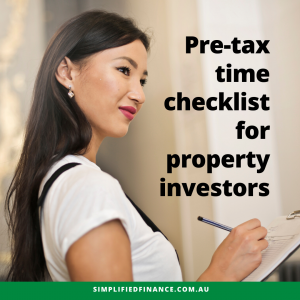 Pre-tax time checklist for property investors