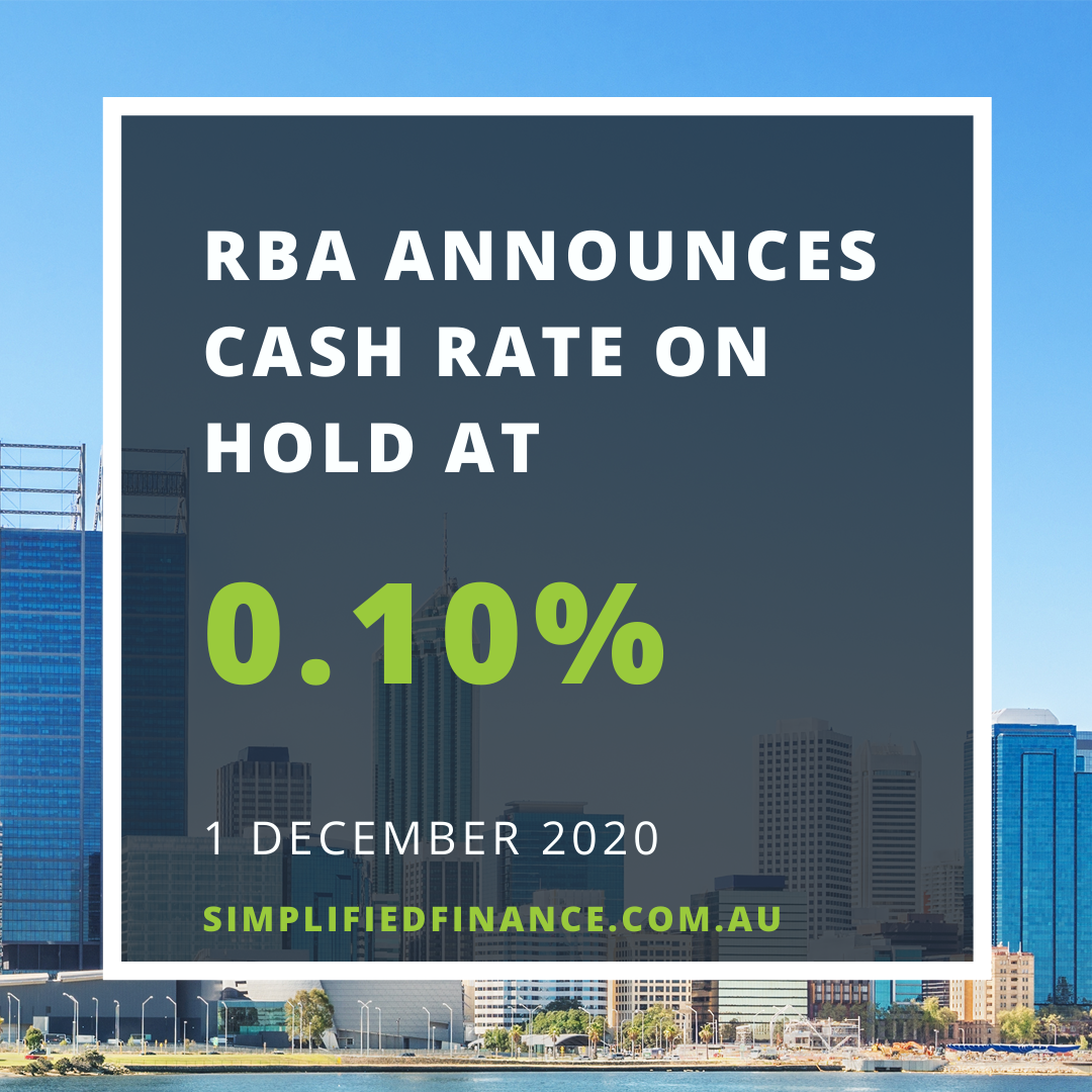 RBA announces cash rate on hold at 0.10%