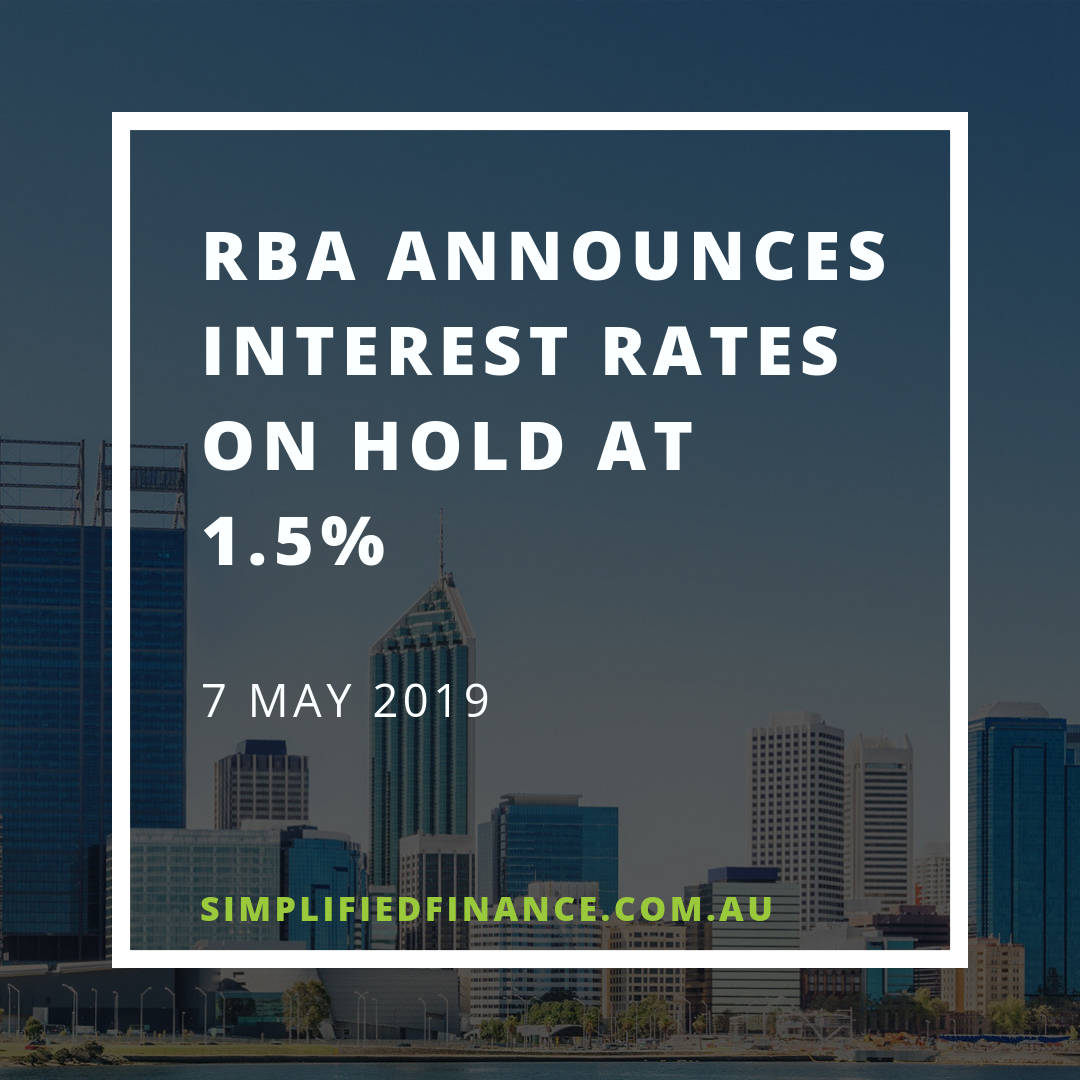 Interest rates on hold at 1.5% for May 2019