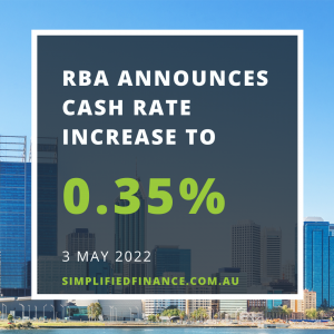 RBA announces cash rate increase to 0.35%