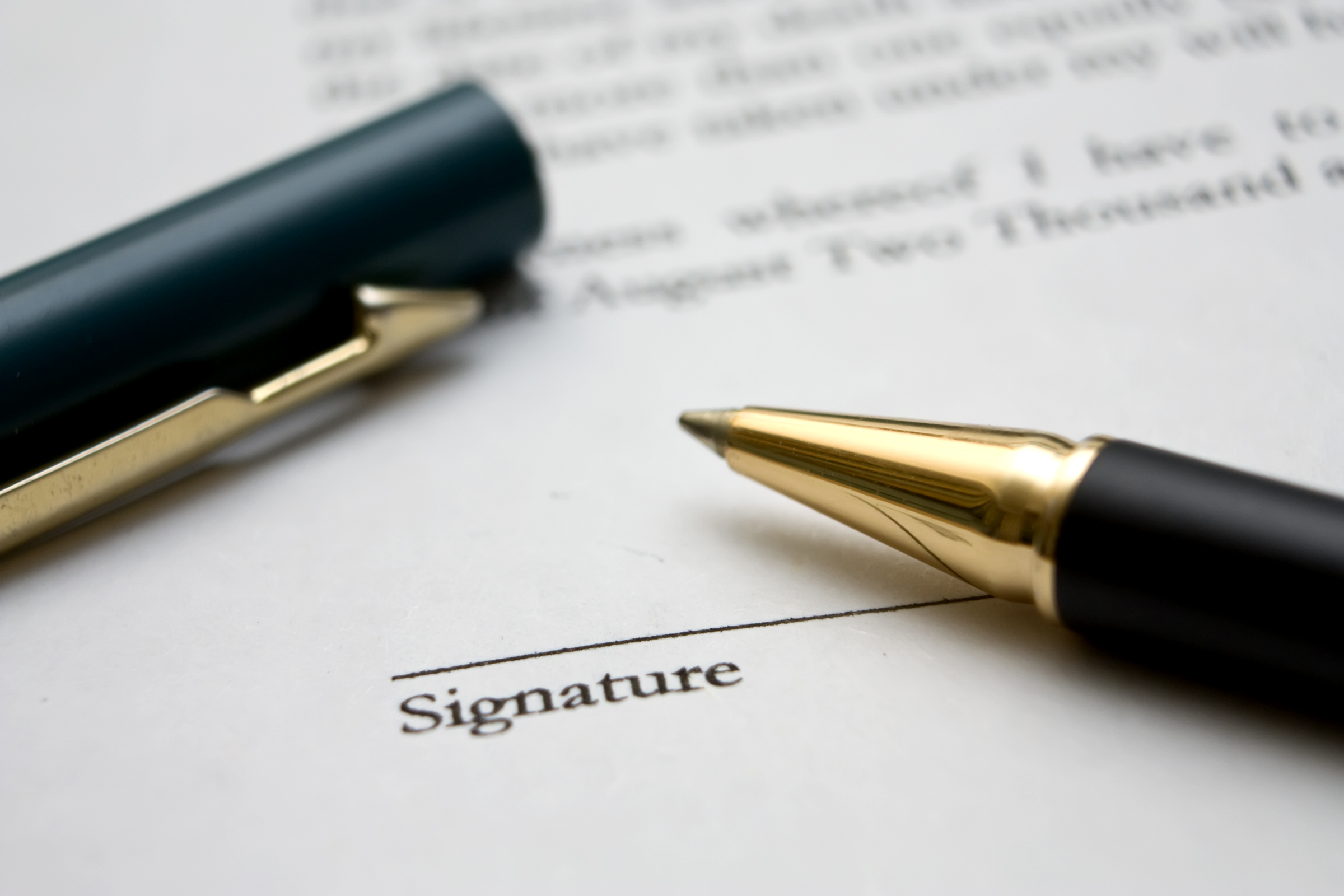 Sign contract